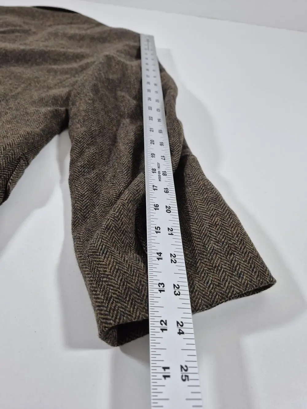 Brooks Brothers Madison Blazer Mens 42R Brown Wool Herringbone Tweed Sport Coat